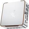 NiPoGi Pinova P2 Mini PC AMD Ryzen 3300U W-11 Pro(Defeat N97/N150,fino a 3,5GHz),16GB DDR4 1TB SSD Mini Computer,4K@60Hz Triple Display HDMI+Type-C+DP,Wi-Fi 5/BT 4.2/LAN,Micro PC per Ufficio/Casa