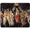 dealzEpic - Tappetino per mouse artistico - Tappetino in gomma naturale con famosa opera d'arte fine di Primavera di Sandro Botticelli - Bordi cuciti - 24,1 x 20,1 cm