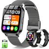 HXQHSTBG Smart Watch for Men Women 1.85 HD Fitness Step Tracker Smartwatch for iPhone & Android Make/Answer Call with Heart Rate Sleep SpO2 Monitor, 120+Sport Mode 30 Days+ Battery Life, Black/Gift Men
