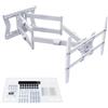 XTRARM TiTon Double 100 cm supporto TV a parete, girevole, inclinabile 80kg, VESA max.600x400 bianco