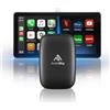 AUTOSKY AI Box Lite Flex - Adattatore wireless per CarPlay e Android Auto con app di streaming selezionabili (Netflix, Hulu, Disney+, Prime Video e altre) - Plug & Play, touchscreen richiesto