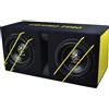 Ground Zero GZIB 2.10SPL - Subwoofer Bass Reflex, 2 x 25 cm, SPL, 800 W RMS, 2 x 1 Ohm, alloggiamento in legno