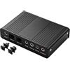 SinLoon Scheda audio esterna USB 5.1, adattatore audio surround virtuale 7.1 con ingresso/uscita ottico SPDIF, convertitore USB 2.0 a basso rumore con ingresso microfono/linea per home theater, laptop
