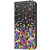 Mixroom - Custodia Cover Case a Libro per Samsung Galaxy A56 con Stand in Ecopelle Chiusura Magnetica Portafoglio Parte Interna in TPU Morbida Fantasia Farfalle Multicolore M575