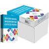 alphaink BM OFFICE Carta A4 per Stampante 80gr - Confezione da 5 risme da 500 Fogli l'una - tot. 2.500 fogli - ideale per tutte le Stampanti e Fotocopiatrici da ufficio e casa - bianca