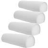 GALPADA 4 Pezzi Colonna Graffiatoio per Gatti Beige in Poliestere 30x10x8cm Montaggio Semplice e Supporto per Arrampicata Verticale per Terrazze e Appartamenti