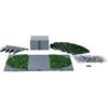 LEMAX STRADA GRIGIA E CON ERBA - PLAZA SYSTEM GREY 24 PEZZI COD 64108 VILLAGE PRESEPE