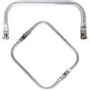 Cattaneo Accessori Metallici CATTANEO Chiusura borse uncinetto - Clic Clac per borse fai da te - Telaio tubolare con Kiss Clasp - In alluminio di alta qualità - Diverse misure disponibili