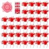 Dorunova 36 Sacchetti Portaconfetti in Rete con Coulisse, 24 cm (Rosso) | 36 sacchetti per confetti, rete in poliestere, coulisse regolabile, leggeri, riutilizzabili