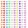 HJYDGJ 120 palline trasparenti in plastica da riempire, in acrilico, per bricolage, piccole capsule rotonde, contenitori trasparenti, colori colorati