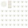 Dorunova 36 Sacchetti Portaconfetti in Rete con Coulisse, 24 cm (Avorio) | 36 sacchetti per confetti, rete in poliestere, coulisse regolabile, leggeri, riutilizzabili