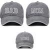 AMateschitz Berretto da baseball DAD Mama MINI Genitore Bambino Cappellino da baseball Unisex Vintage Berretto da baseball Classico Cotone Cappello da baseball Regolabile Cappello da baseball Famiglia