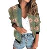 Cocila Giacca Da Donna Leggera Con Cerniera Casual Stampata Collo Alto Cappotto Tutina Yoga (Lp4 Xxl) Maglioni Donna Pesanti Pelliccia Corta Nera Camicia Giubbino in Ecopelle Giubbini Similpelle