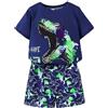 Generico Abbigliamento sportivo per bambini Completo Estivo Bambino Estiva Outfit Neonato T-shirt e Pantaloncini con Tenere Simpatiche Fantasie Tuta 1-8 anni Taglie da 6 a 14
