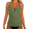 JokeLomple Costume da Bagno da Donna, Set Bikini Tankini con Top e Pantaloncini da Bagno, Completo da Spiaggia e Piscina