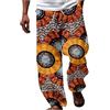 MaNMaNing Pantaloni Uomo Stile Africano Dashiki Tradizionale Estivi per Hawaii e Festival Pantaloni Uomo Colorati MM836