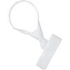 Allegra K Cravatte da uomo Self-Tied Tinta unita Skinny Flat Tips Progettato Knit, bianco, Taglia unica