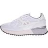 SUN68 Sneakers STARGIRL Silver Mesh Bianco