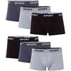 MioRalini 12 o 5 Boxer da Uomo Elasticizzati in Molti Colori e Taglie