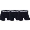 CR7 Boxer da uomo, confezione da 3 - Trunks, cotone elasticizzato, logo in vita, nero, M