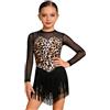 JEATHA Sarò Gentile E Ti Aiuterò Tradurre Il Testo in Italiano Un Contesto Prodotti E Commerce Vesti Danza Latina Bambine con Stampa Leopardo Vesti con Glitter