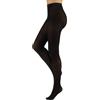 CALZITALY Collant Lana Merino, Calze Donna, Collant Inverno | Nero, Grigio, Marrone, Verde, Navy, Viola, Bordeaux, Beige, Avorio | S, M, L, XL | 100 DEN | Made in Italy (L, Nero)