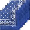 ZENO Bandana - 100% Cotone & Fibre Naturali - Foulard Senza Poliestere - Alta Qualità, Morbida, Resistente & Lavabile - Bandana Uomo e Donna - Unisex & Bambini - 5 Pack