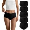 SHARICCA Slip senza cuciture, biancheria intima da donna, senza cuciture, Multicolore-5p03-c, 5XL