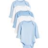 NEXT Bambini Confezione da 5 body bebè a maniche lunghe Blu 18 Mesi-24 Mesi