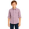 Bienzoe Ragazzi Cotone Plaid Roll Up Camicie