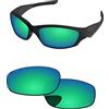PapaViva Lenti di ricambio per Oakley Straight Jacket 2007, Verde Bluastro - Polarizzato,