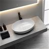 evineo ineo6 lavabo da appoggio La: 50,5 A: 13,5 P: 38,5 cm, BE0626WH, ineo6 bianco [Lavabi > Lavabi da Appoggio]