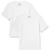 Amazon Essentials Maglietta Intima a Maniche Corte in Modal, Super Morbida e Leggera Uomo, Pacco da 2, Bianco, M