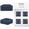 EMFA Cappuccio per palo da recinzione 50x50 mm Antracite 4 pz sovrapposto per palo quadrato per recinzione in plastica 5x5 cm EMFA ®