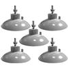 DANXQ M6 - D 8 cm (D 3,15 ) Potente gancio a ventosa a vite di prolunga forte con dado di bloccaggio, multiuso, aspirazione migliorata, per il fissaggio della macchina da tavolo, 5 pezzi (GRIGIO)