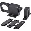 PATIKIL Porta Bullone Scrocco, 1pz Alluminio Lega Sicurezza Automatico Finestra Cancello Molla Rimbalzo Blocco, Nero