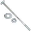 AERZETIX Set di 5 bulloni viti a testa tonda con quadro sottotesta M12x200mm / rondelle e dadi M12 / acciaio zincato/per fissaggio e assemblaggio