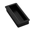 jiajulashou123 Maniglia Invisibile Nero Maniglia incasso per Armadio Maniglie per Mobili da Cucina Maniglie per Porte in Alluminio Maniglie per Cassetti Con Viti per Bagno Porta Scarpiere (length:80mm)
