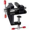 Mesee Piccolo banco da lavoro, mini morsa da tavolo, morsa, in lega di alluminio, piccolo morsetto da tavolo, per piccoli lavori, arte, produzione di gioielli fai da te