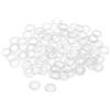 PATIKIL 200pz Nylon Rondella M8 13mm OD 8mm ID 0.8mm Spessore Trasparente | Piatte, Sigillatura Guarnizione, per Rubinetto Tubo Acqua Tubo