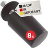 BAUHELD® Fermaporta per tapparelle chiuse 27 mm [8 pezzi] - Made in Germany - Fermaporta per tapparelle con viti - Adatto per tapparelle - Marrone