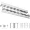 Mirrwin 2 Pezzi Francese Gancio per Quadri, 30CM Staffa di Montaggio Nascosta Incastro per Cornic Ganci per Quadri Pesanti con Viti Z Bar Fissaggio a Parete Cornice per Specchi e Quadri Cornici Artistiche
