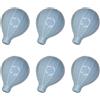 generic 6 pomelli in ceramica blu chiaro, maniglie moderne per comò, pomelli decorativi per cassetti con viti per armadi, ante di mobili e progetti fai da te per la casa