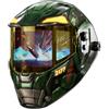 ANDELI Maschera saldatura True Color 1/1/1/1-3 zone panoramiche 180°, LCD | Oscuramento automatico DIN9-13,1/30000s,9 profili, USB-C,Batteria,5 sensori,Modalità molatura, Gradazione,per TIG/MIG/MAG/MMA