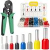 MarketConnect® KIT 1200pz Puntalini + Pinza Crimpatrice - Sez. 0,5-10 mm² - Lung. 8-12 mm - DIN 46228-4 - Unipolare Capicorda - E0508, E7508, E1008, E1508, E2508, E4009, E6012, E10-12