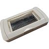 Terryshop74 Placca Idrobox 4 Posti IP55 Bianco con Coperchio - Cassetta 504 - (4 Posti compatibile Matix, Bianco)