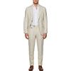 Suitsupply La Spalla Abito Da Uomo Beige In Lino 2in1 2 Pezzi UK38L W33