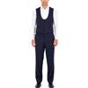 Suitsupply Abito Uomo U-Neck UK38S Blu Lana Smoking 2in1 2 Pezzi