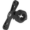 GATHINESS Adattatore Nero in Lega di Alluminio Porta Borraccia Bici | 30, 9mm, 31, 6mm e 31, 8mm, per Manubrio Dritto e Collo di Cigno, Installazione Rapida
