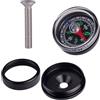 FACULX Lega di alluminio Bike Headset Cap con built-in per bussola 35mm | Costruzione in alluminio, misura 35 mm, copertura antipolvere, uso bici da strada, finitura nera